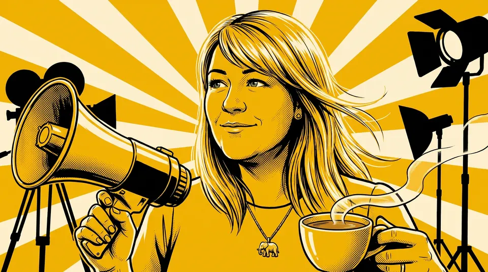 Bronagh Hooper, drawn as a graphic-novel hero